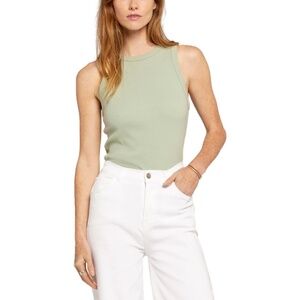 NWT Current/Elliott The Lola Slim Fit Tank in Seafoam Green S